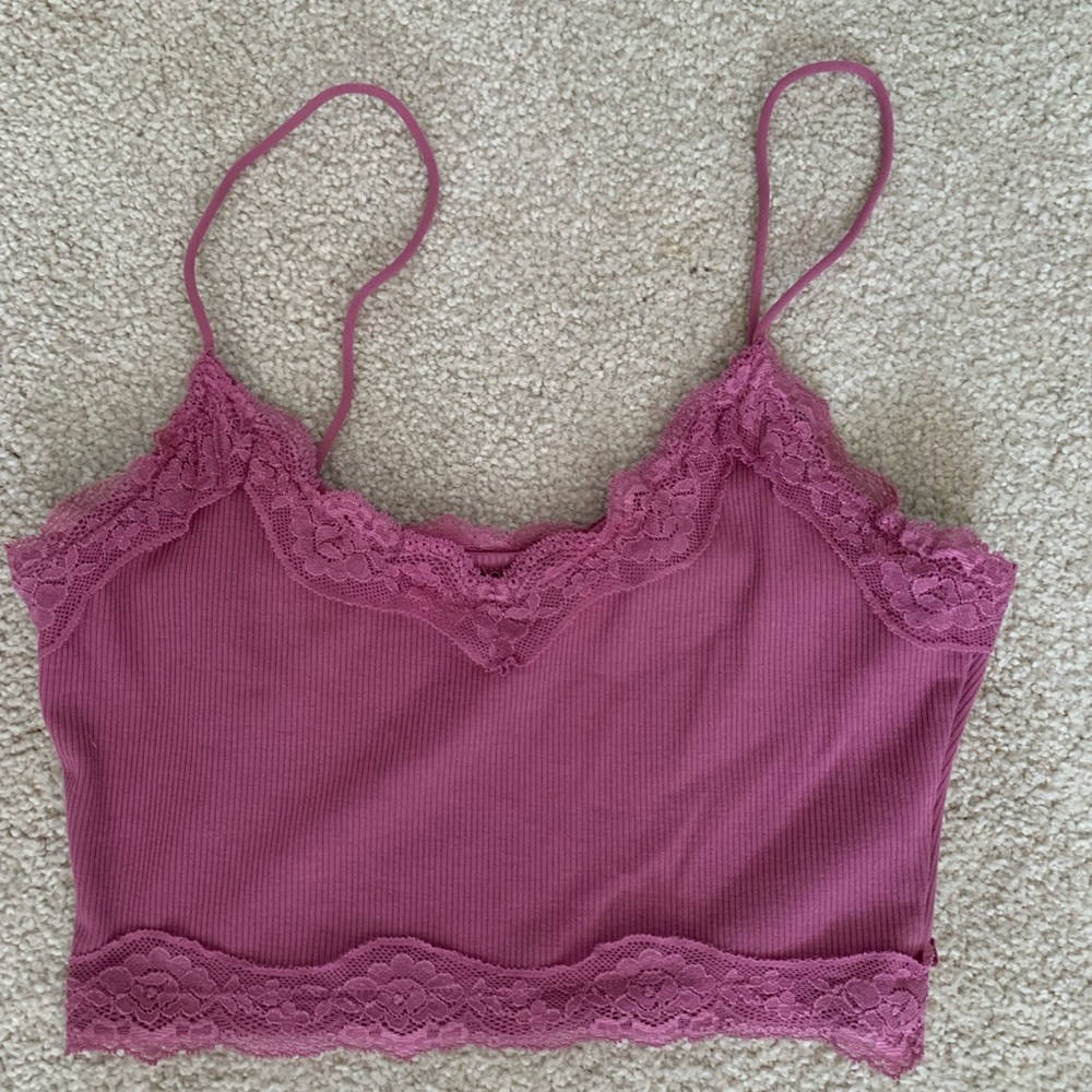 Pink Lace Cami